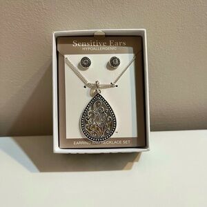 MIXIT sensitive jewelry set, hypoallergenic necklace and earrings